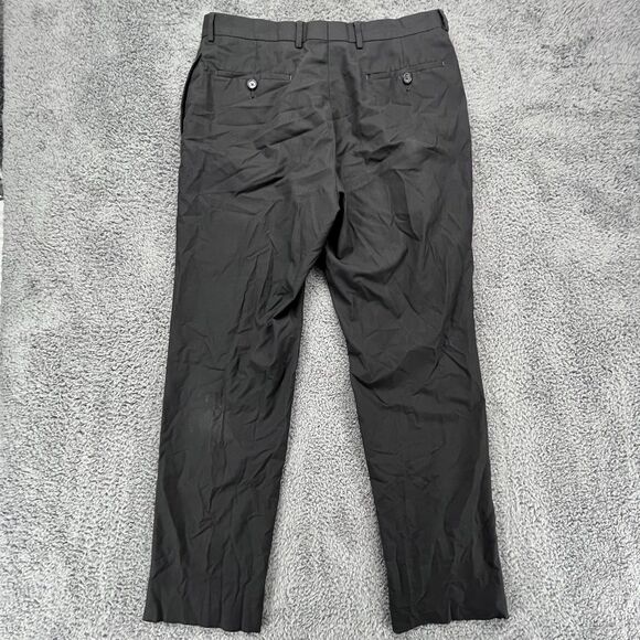 Ralph Ralph Lauren Dress Pants Mens 33x32 Black Flat Front Business - Picture 6 of 9